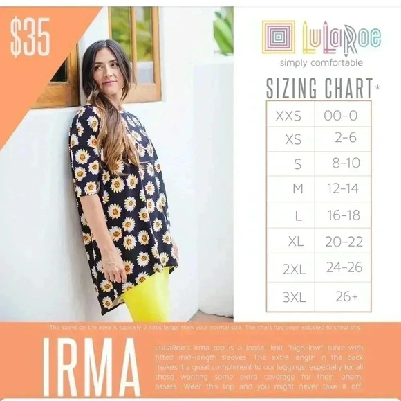 Lularoe Southwest Aztec Print Irma Tunic - Picture 6 of 6